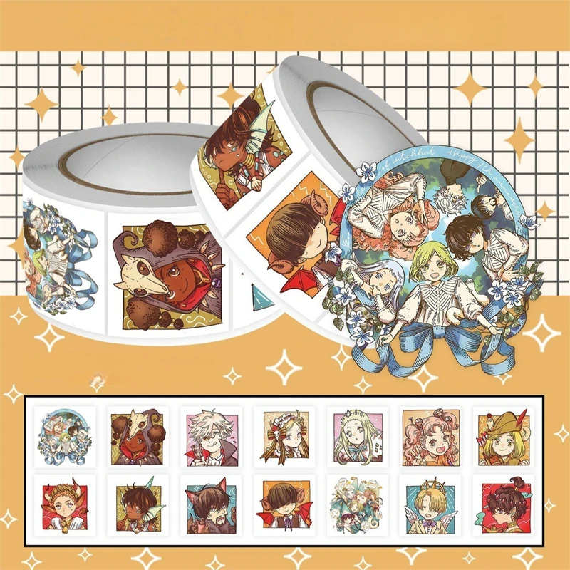Autocollants Atelier Chapeau de Sorcière Personnages Anime Mignons Coco/Qifrey Décalcomanies en Gros Plan Autocollants de Dessins Animés pour Décoration DIY et Collection de Fans
