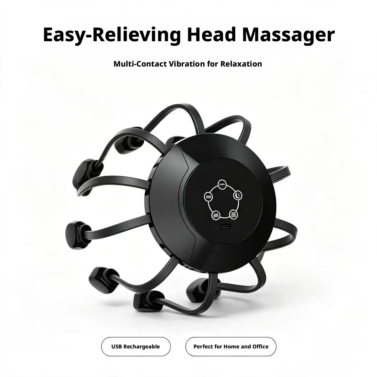 Portable Massager Wireless Vibration Head Massage Claw Relax Fatigue Relieve Headache Improve Sleep Home Office Head Massager