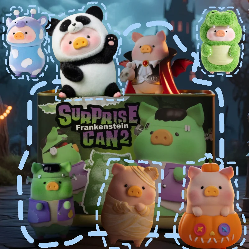 

Hot Sale Lulu The Piggy Surprise Can2 Pumpkin Lu Halloween Series Canned Pig Collection Model Limited Edition Toy Halloween Gift
