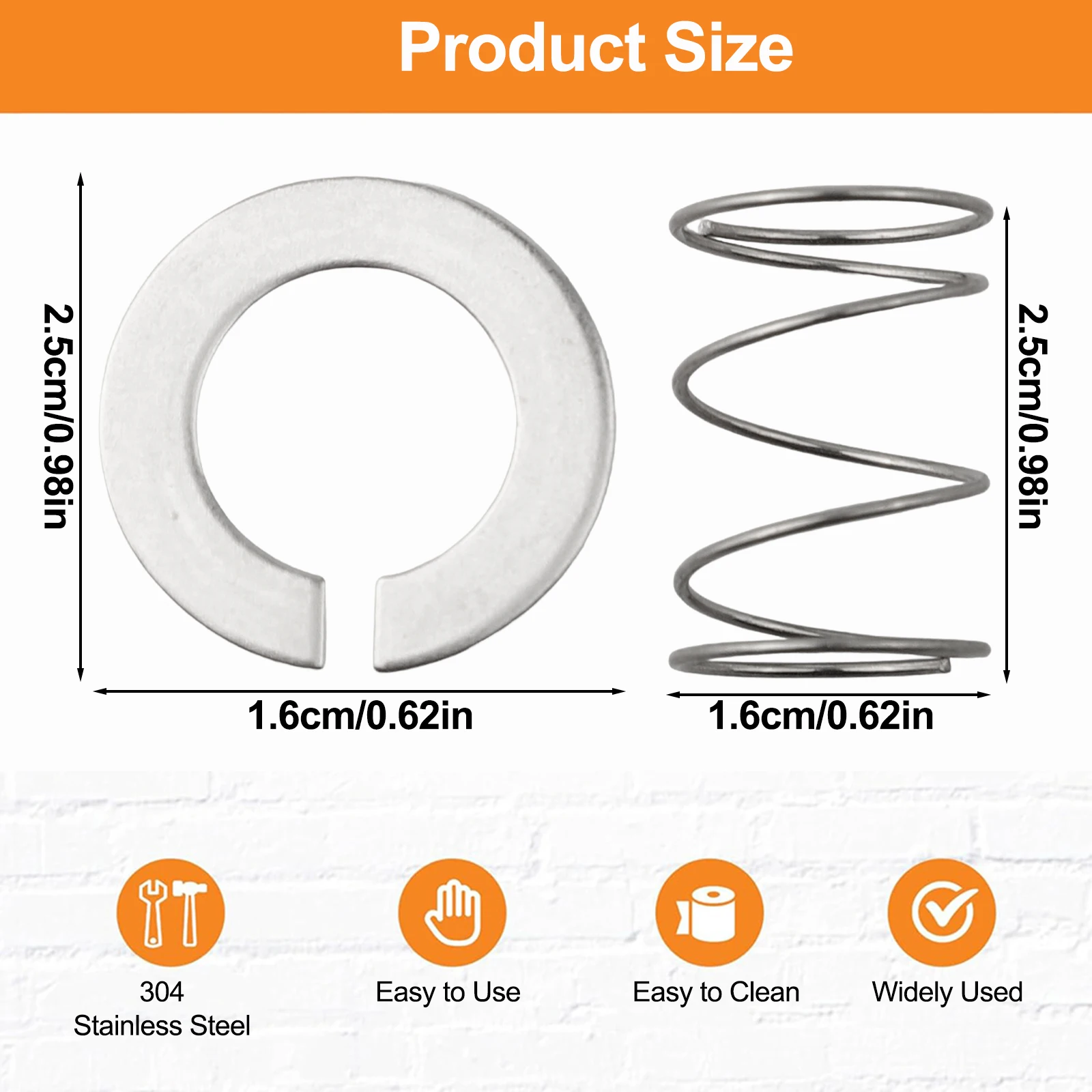 Kitchen Equipment Upgrade Stainless Steel Springs Silver Enhanced Mixer Stability Long-Term Reliability for versatile Spring