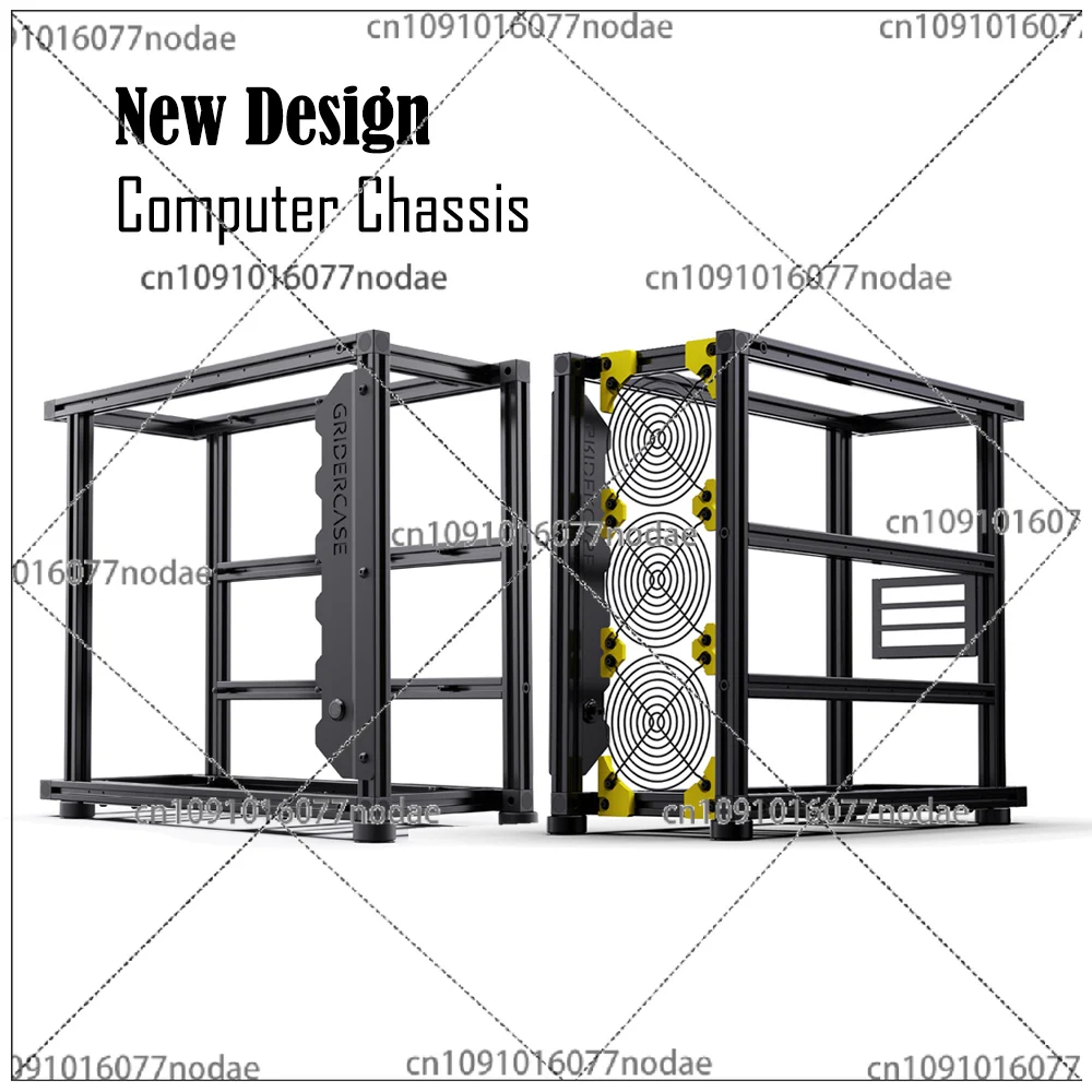 

High Quality Aluminum Alloy Computer Chassis Open Air Frame Desktop PC Case Compatible with ATX/EATX Vertical Graphics Card