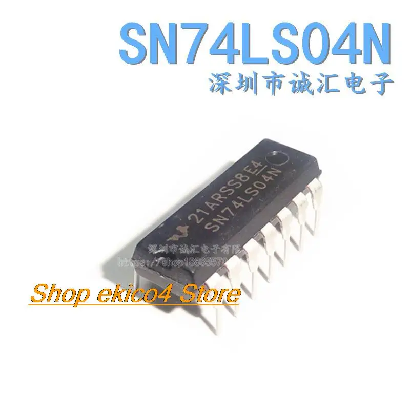 10pieces Original stock  SN74LS04N 74LS04 DIP14   IC 