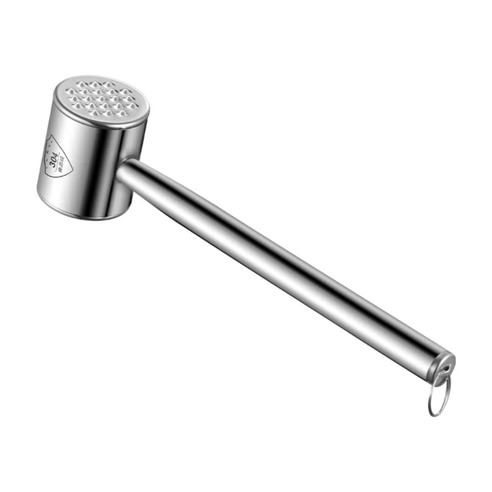 Stainless Steel Dual-head Use Meat Tenderizer Hanging Corrosion-resistant Meat Beat Hammer Professional Rust-proof Meat Knocker