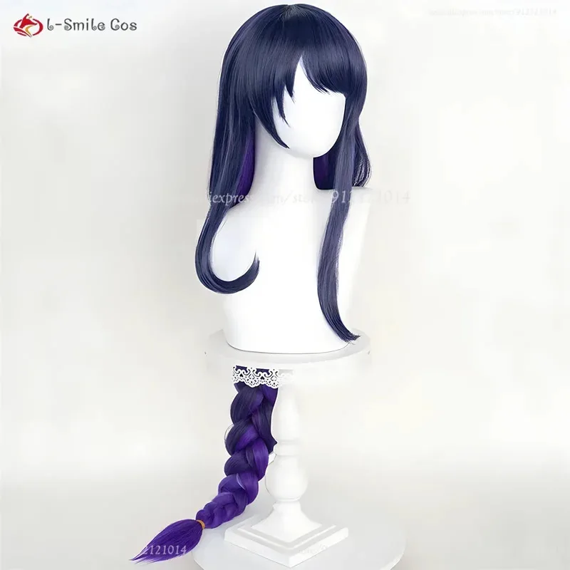 

COSda@Jeu Raiden Shogun Cosplay Wig Beelzebul Violet Long Thick Twisted Braid Heat Resistant Hair COSda@