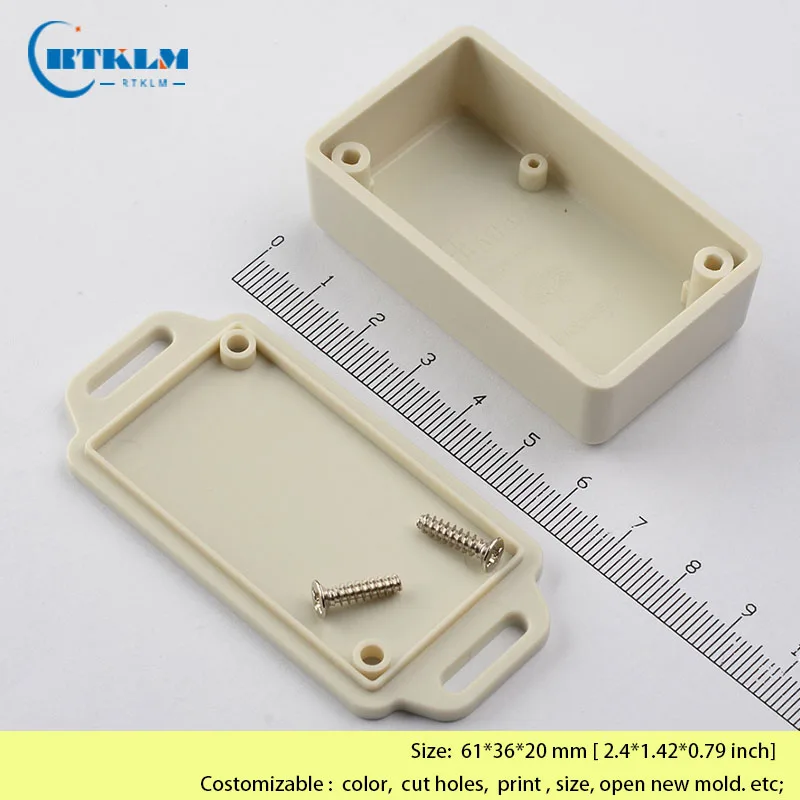 ABS Plastic Housing Enclosures DIY Electronic Desktop Enclosure Small Plastic Box Wall Mounting Junction Box 61*36*20mm