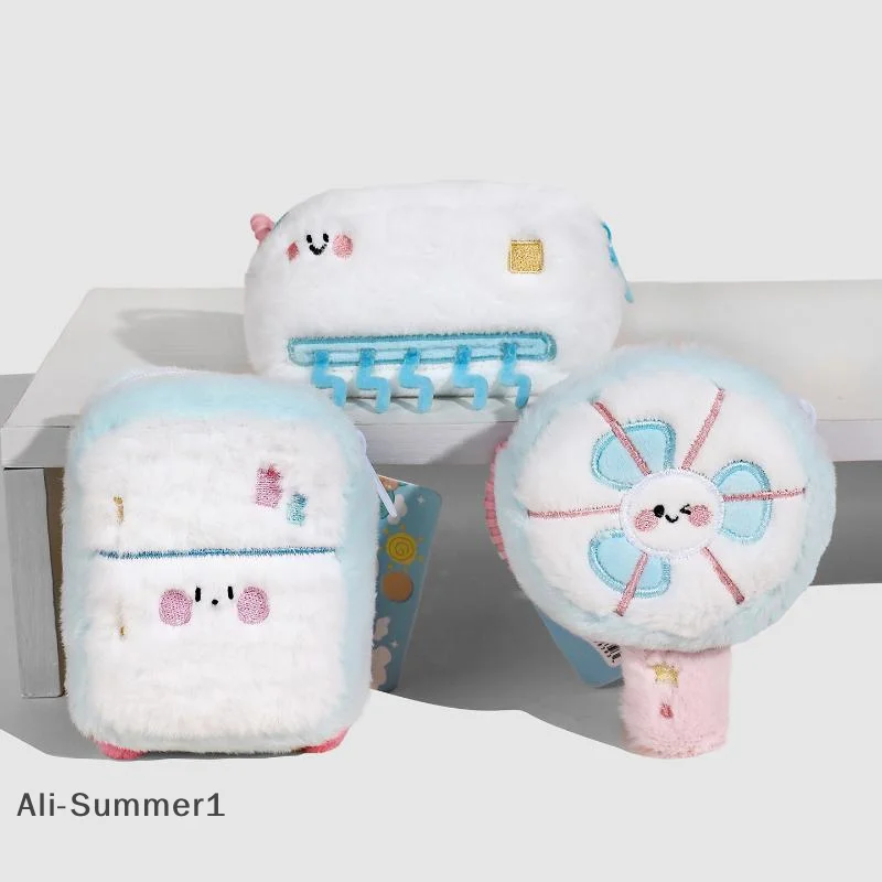 พวงกุญแจกระเป๋าใส่เหรียญรูปพัดลมตู้เย็นแอร์การ์ตูนน่ารัก สไตล์คาวาอี้ ของตกแต่งกระเป๋าเป้สุดสร้างสรรค์