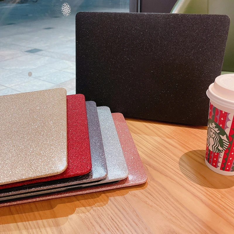 Glitter  Laptop Case For Macbook Retina Air Pro 13 14 12 15 16 inch With Touch Bar Cover For Mac book Pro 13 M1 Case A2338 A2337
