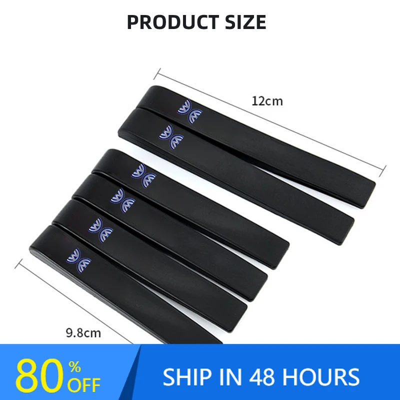 

6Pc Rubber Car Door Bumper Anti-collision Strip Protector Car Accessories For Volkswagen VW R Golf 4 5 Passat Beetle Tiguan Polo