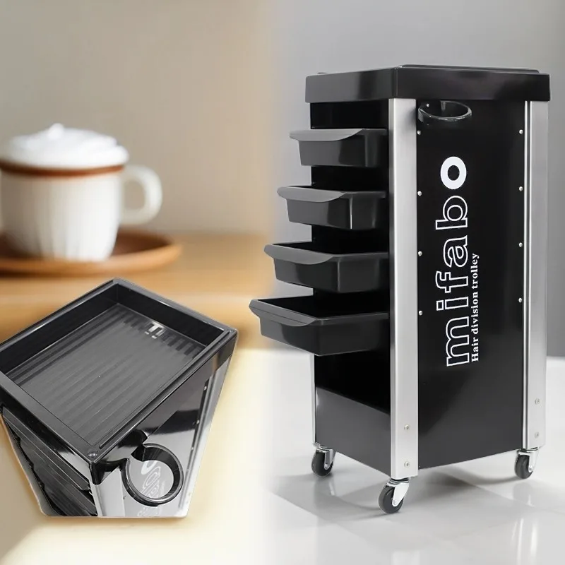 

Modern Simple Salon Trolley Barbershop Perm Dye Shelf Multifunctional Storage Beauty Salon Furniture Muebles De Peluqueria FYST