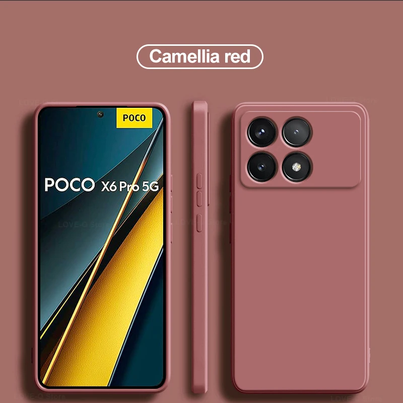 Poco X6 Pro Hülle, flüssiges Silikon, stoßfeste Handyhüllen für Xiaomi Poco X6 Pro Poco X6 Pro X6Pro Pocox6 Pro 5G, weiche TPU-Abdeckung – Detail 18