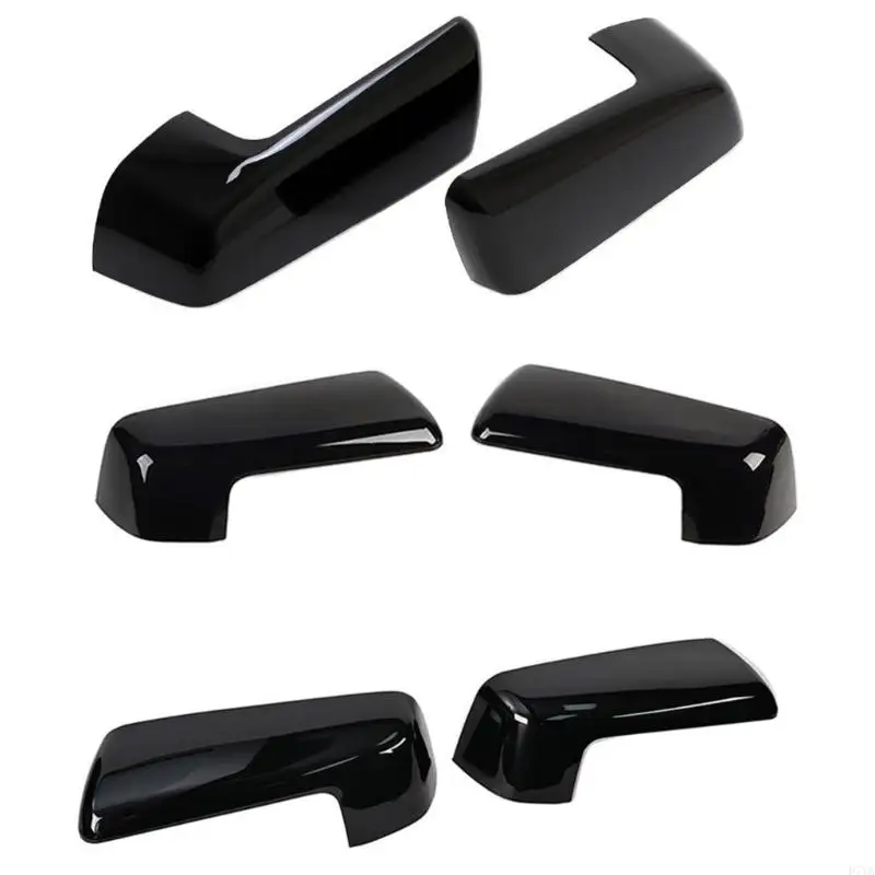 Exterior Side-Mirror Cover Set with 1 Left and 1 Right ABS Piece for Replacing Scratched or Faded Covers and Renewing Both D7YA