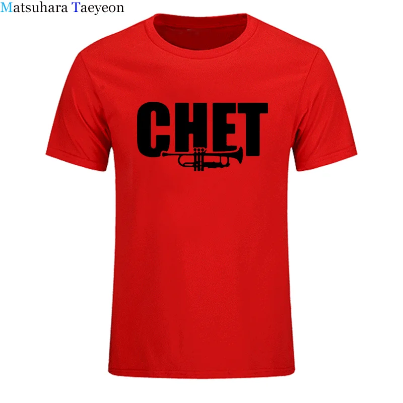 Fashion Cool Summer Men T shirt Funny T Shirts Cotton tshirt Jazz Chet Baker Printed T-Shirt Men\'s Clothing