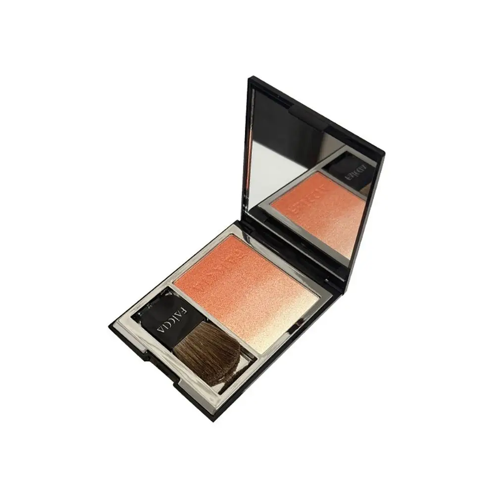 Fard in polvere di colore sfumato Glitter perlescenti Fard multiuso Palette di ombretti Evidenzia illuminante naturale