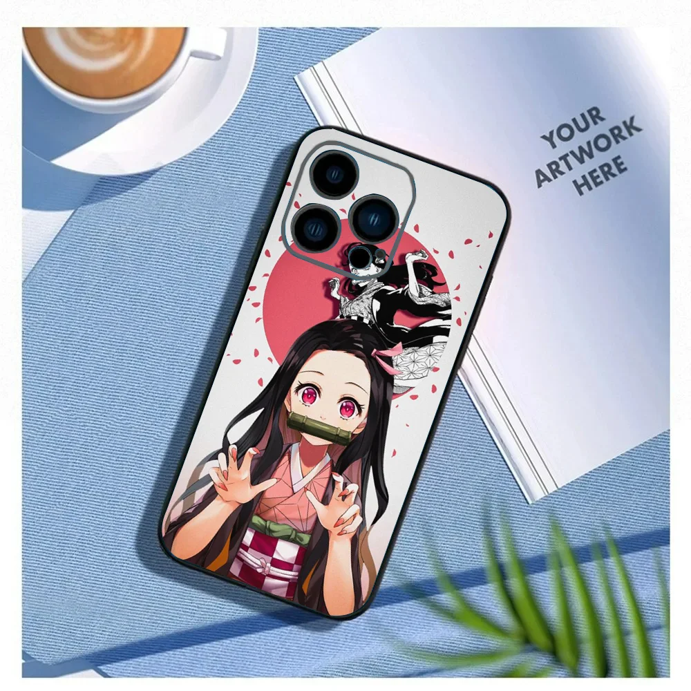 K-Kamado N-Nezuko Phone Case For Iphone 15 11 13 14 Pro Max 7 8 Plus X Xr Xs Max Se2020 12mini Cover Case