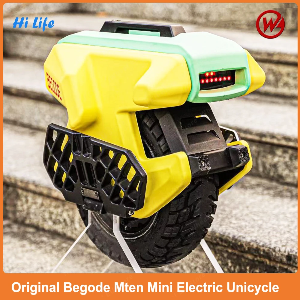 France EU Stock 2024 Newest Begode Mten Mini 42V 180Wh Black 50S and 42V 180Wh Yellow 30t Begode Mten Mini Electric Unicycle