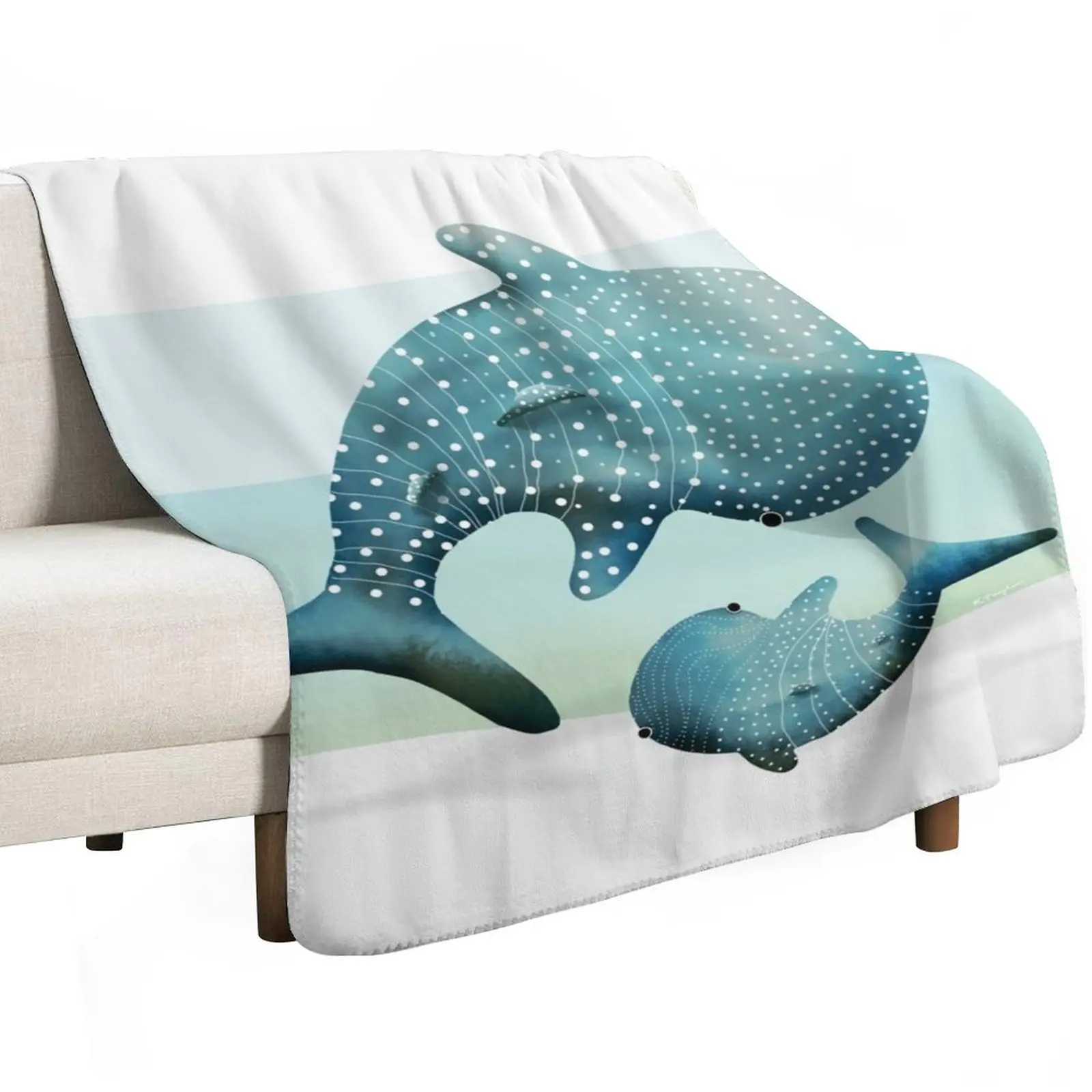 Whale Sharks Throw Blanket Giant Sofa Hairys Bed linens sofa bed Bed covers Extra Large Throw Blankets