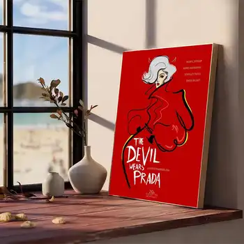 《穿著Prada的女王》海報 現代防水高清牆貼 自黏美觀裝飾 適用於家居客廳臥室酒吧 12 最佳銷售 普拉達服裝 - №3