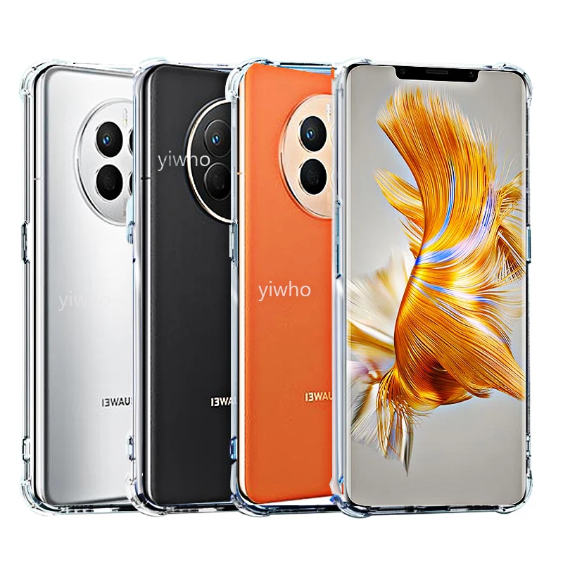 TPU Case for Huawei Mate 50 Pro P50 Pro Crystal Clear Soft TPU Shock Absorption Bumper Slim Thin Cover Case Mate50 50e P50pro