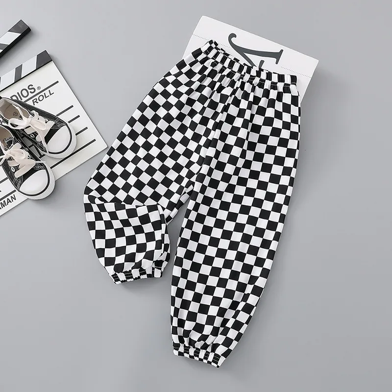 Summer Baby Bloomers Cotton Silk Air Conditioning Pants Bohemian Casual Trousers for Kids Boys Girls
