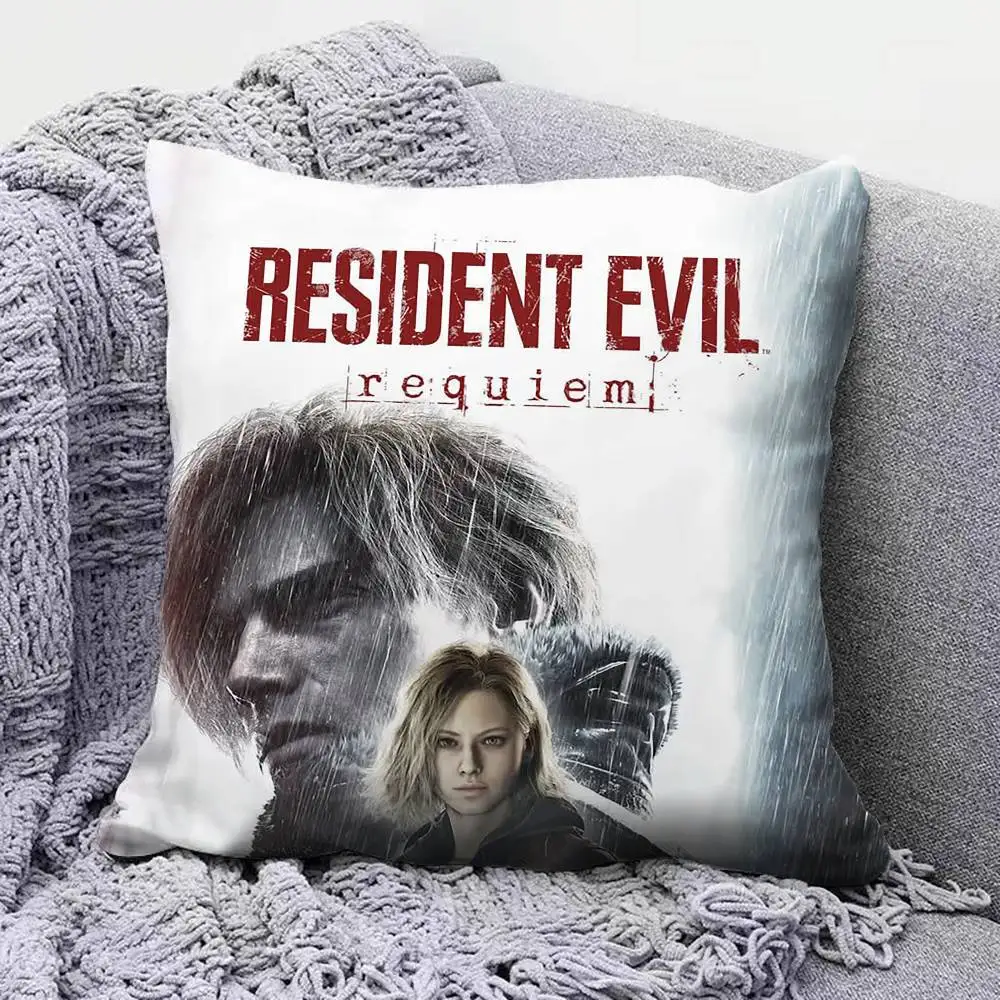 Resident Evil Game poster   Pillow Covers, Home Sofa Cushion Covers and Aecorative Custom