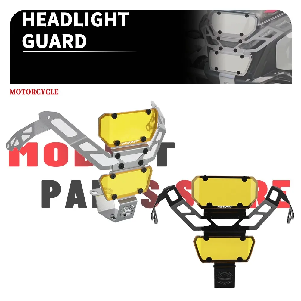 

For CFMOTO CF MOTO 450MT MT450 2024 2025 2026 Motorcycle Headlight Grilles Guard Protector Front Light Protection Cover 450 MT