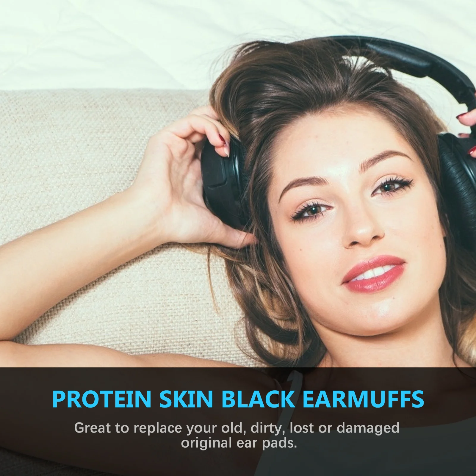 

Earphone Case Covers Headphone Replacement Pads Supple Protective Headset for Sponge Mat