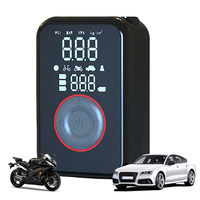 Multi-Vehicle Air Compressor USB Type-C Rechargeable Universal Tire Inflator Auto-Stop Cordless Bike Pump for Boat Sports Balls