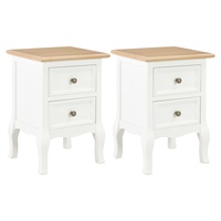 VidaXL bedside tables 2 Stk. White 35x30x49 cm MDF
