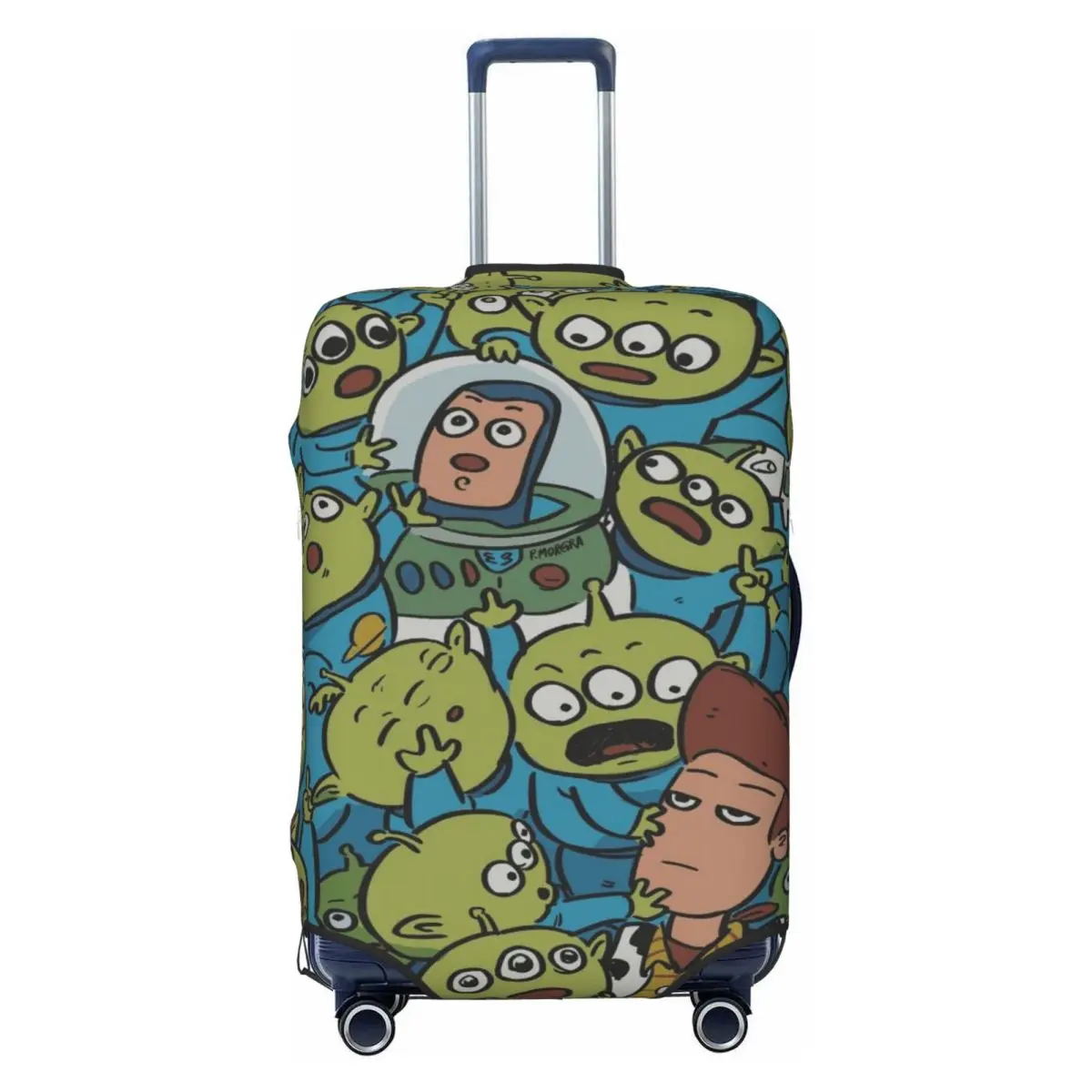 

Custom Toys Anime Storys Buzz Lightyear Luggage Cover Elastic Travel Suitcase Protective Covers Suit For 18-32 inch