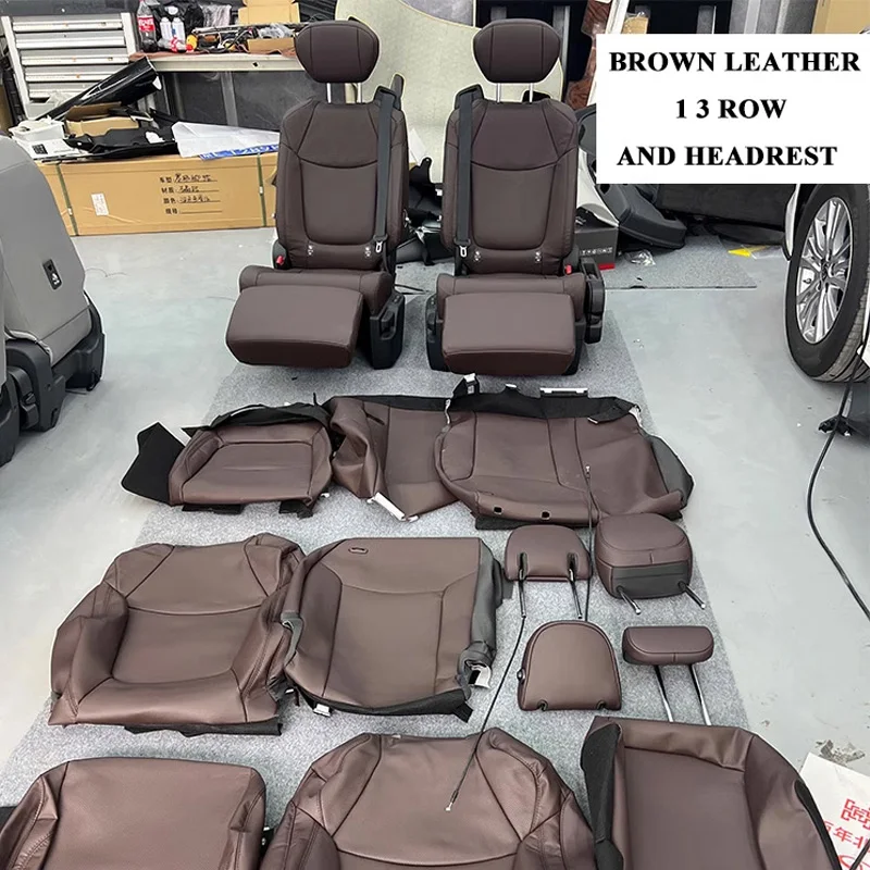 2021 2022 TOYOTA SIENNA 2ND ROW BUCKETS SEATS RECLINERS POWER FOOTREST SEAT LEATHER REAR CAPTAIN HEATED VENTED VIP LUXURY SEATS