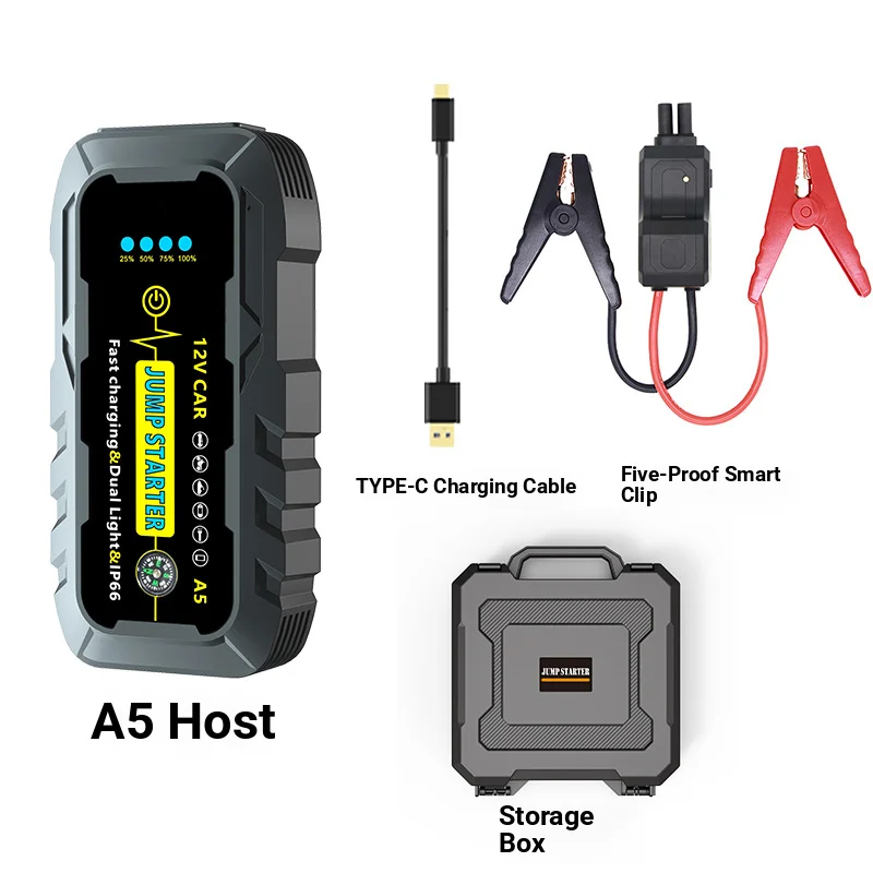 3000A Car Emergency Start Power Supply 12V Large Capacity Car Battery Backup Ignition And Waterproof Mobile Power Bank - view 6