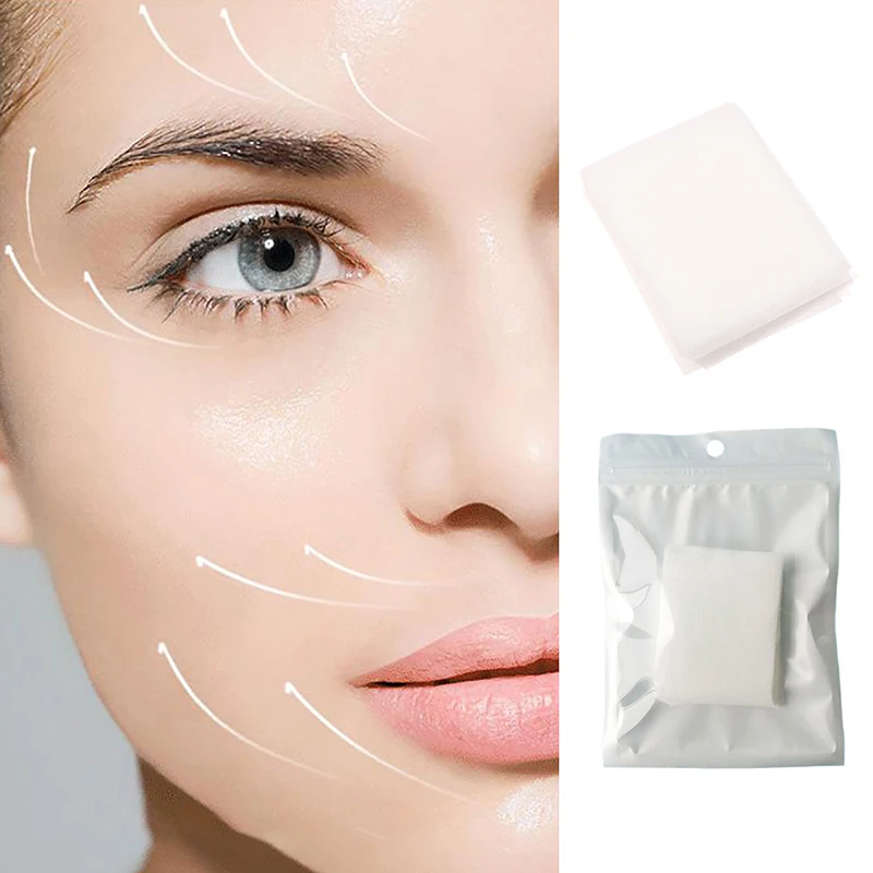 50 stks/zak Wegwerp Patch Oplosbaar Gezichtsmasker Papier Conus Peptide Gevriesdroogde Film Oplosbaar Type Collageen Patch