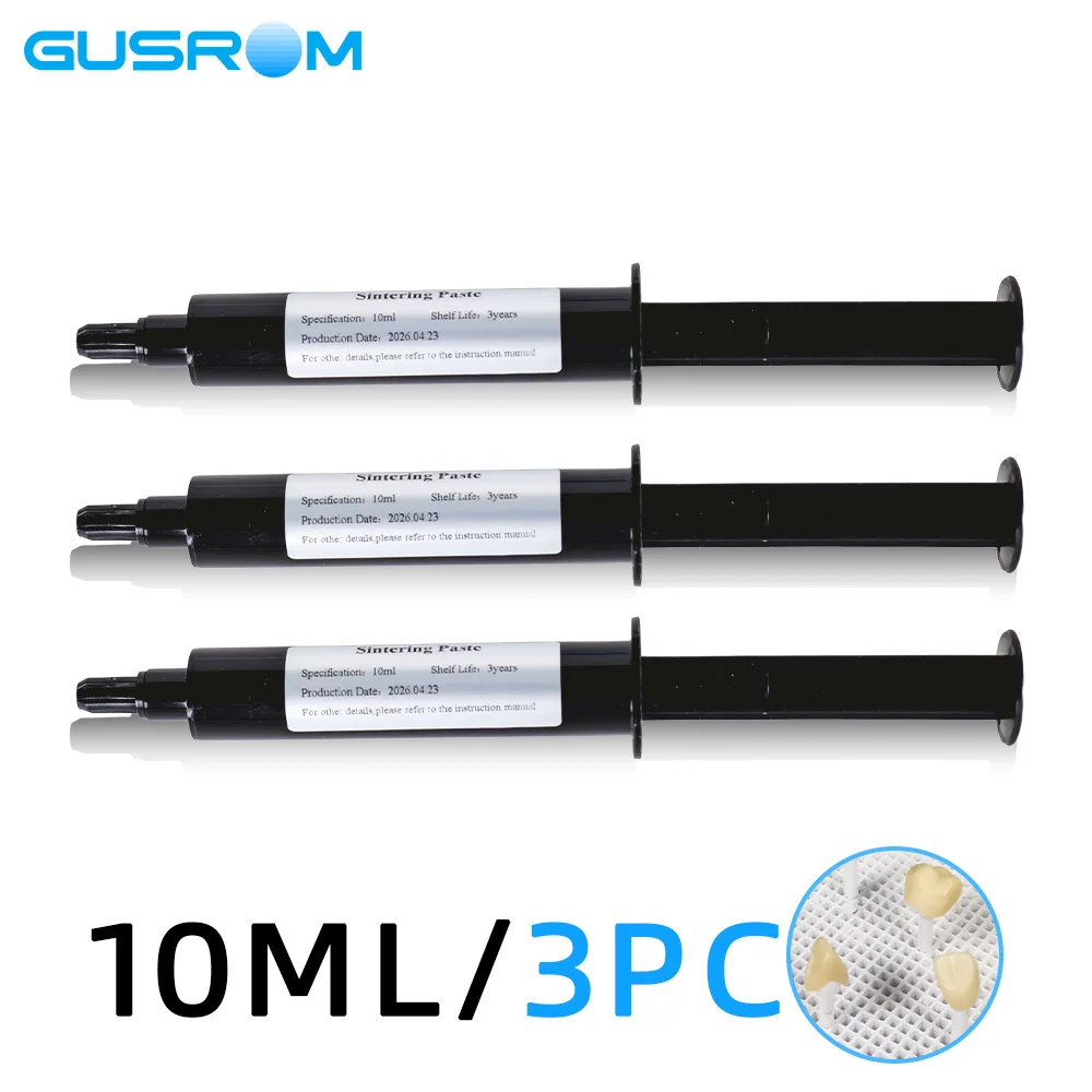 Dentale Brennpaste 10ml/5 Stück Hochtemperatur 1200°C ℃ Sinterpaste für Zirkonoxid-Glaskeramik-Kronen, Brücken und Veneers im Dentallabor – Detail 3