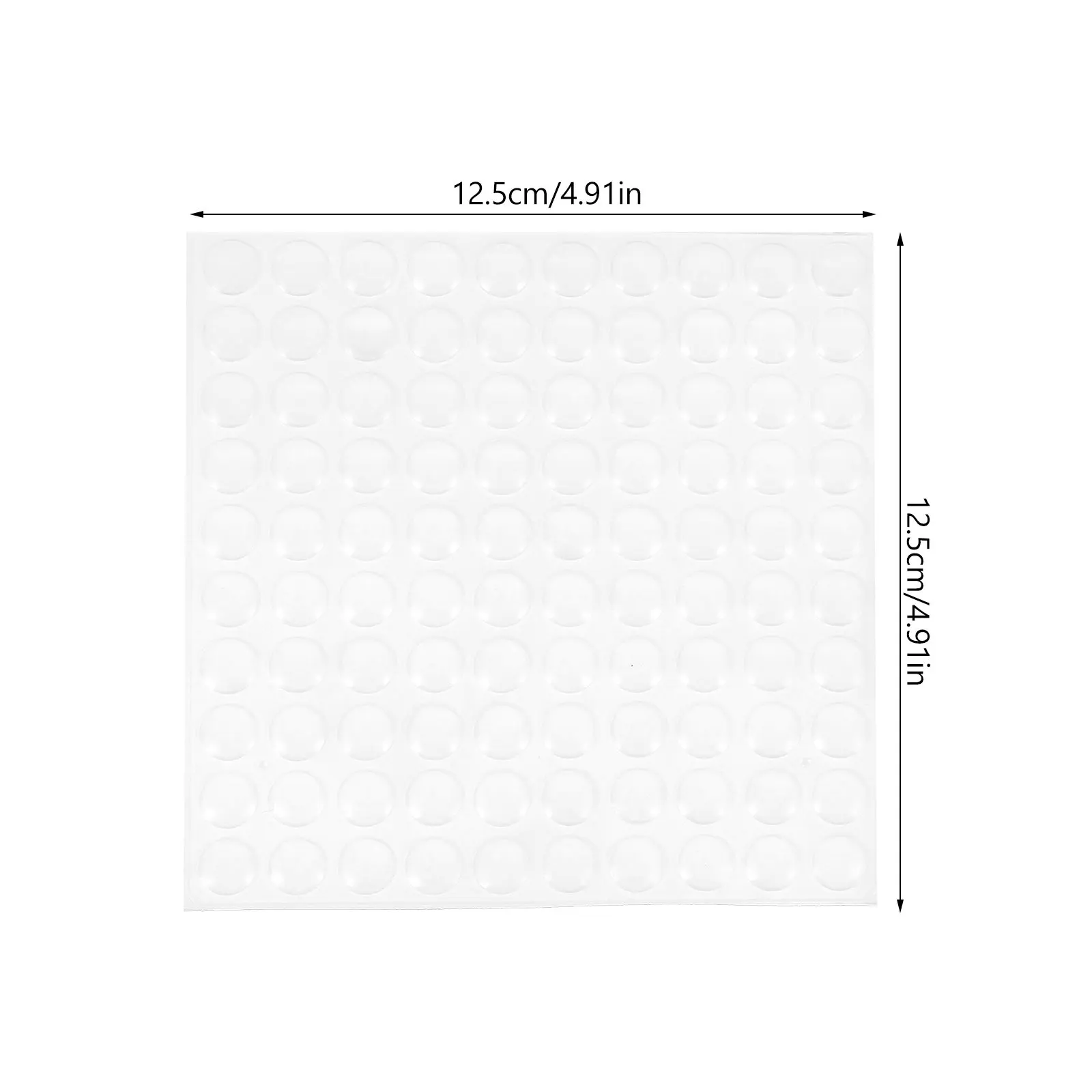 1Sheet Clear Silicone Door Bumper Pads Adhesive Cabinet Bumpers for Furniture Drawer Stoppers Noise Reduction Scratch Protection