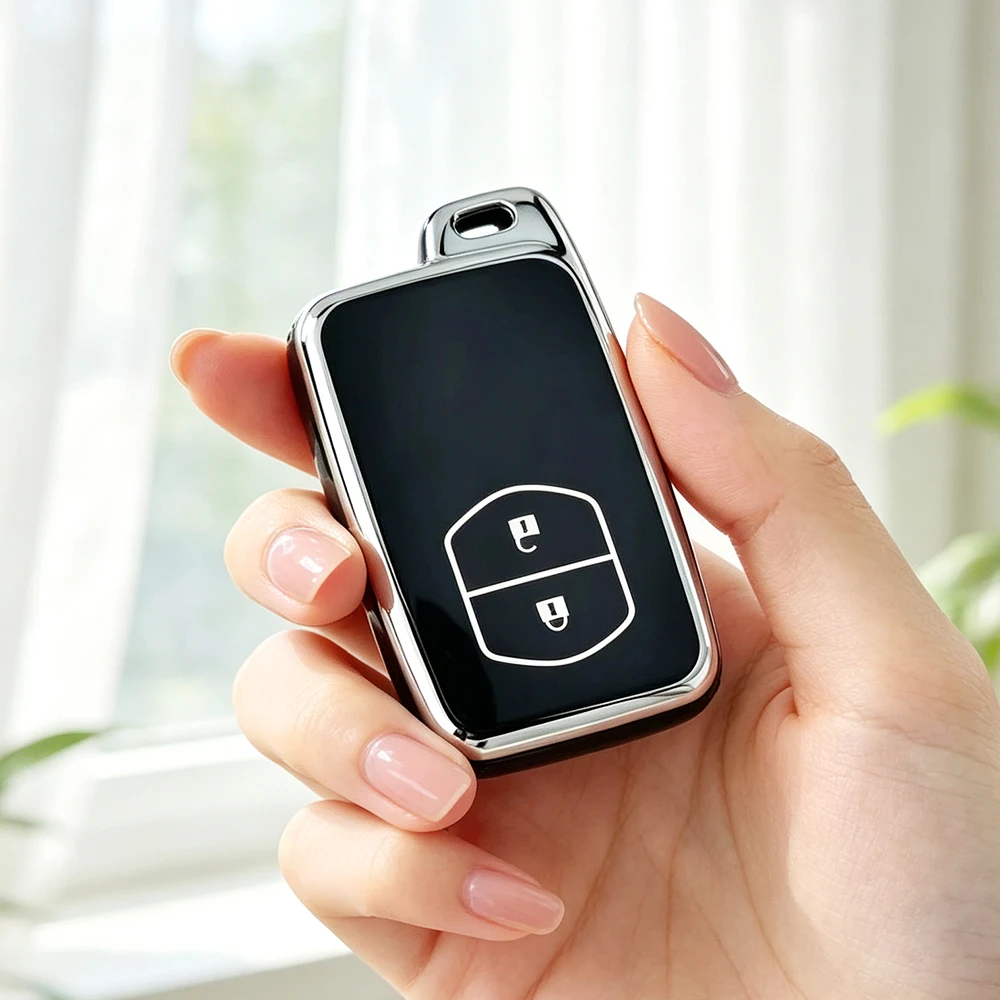2 Buttons TPU Car Key Shell Smart Key Case for Toyota Camry Prius RAV4 Avalon Corolla Land Cruiser Venza Car Key Case Fob