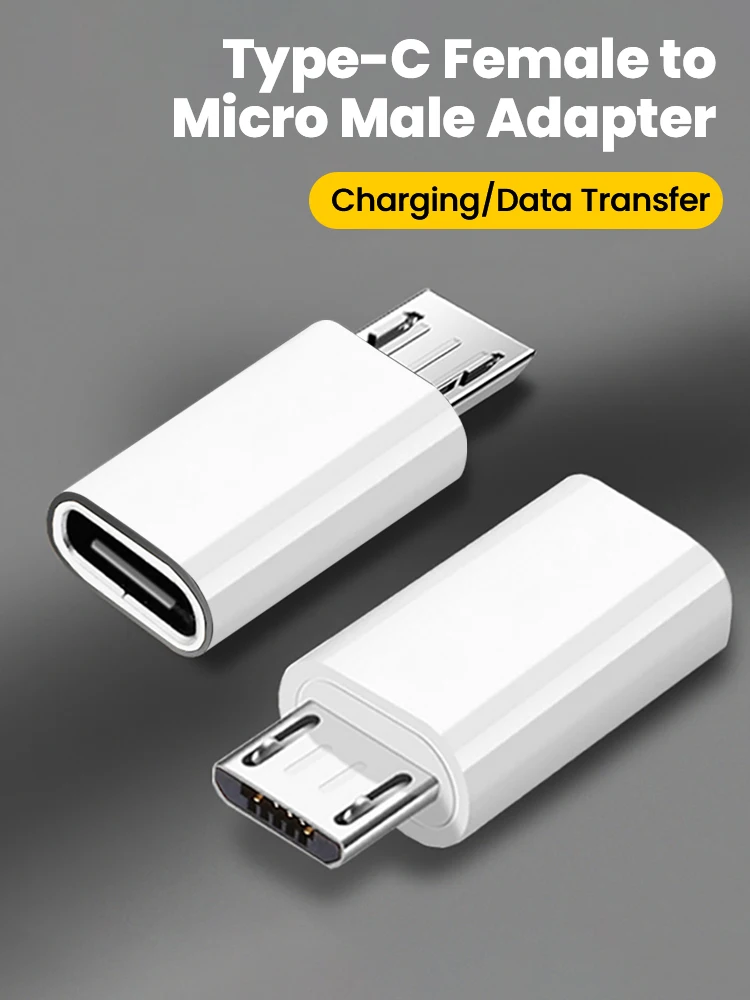 Adapter mobilny Elough 1/2/5/10 szt. Typ-C, obrotowy kabel danych z żeńskim złączem Micro USB Typ-C, kabel do szybkiego ładowania, adapter OTG — 2