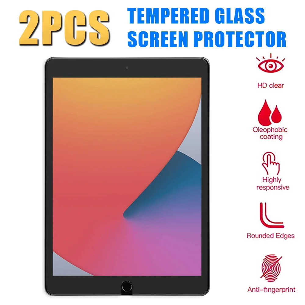 Tablet Screen Protector For Apple iPad 9th Gen 10.2 Inch Protective 2021 A2602 A2603 Anti Fingerprint Clear Tempered Glass Film