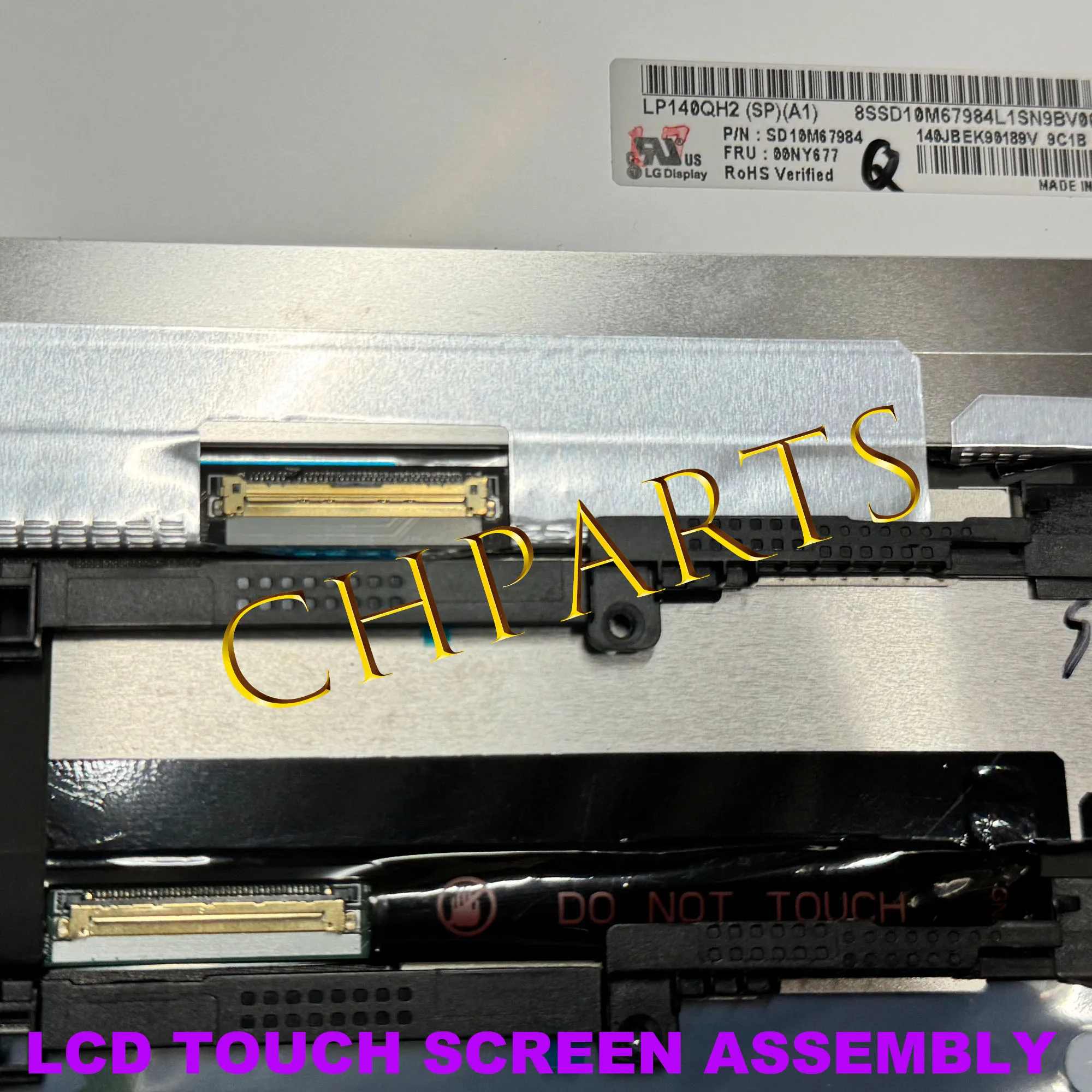 Imagem -06 - Conjunto do Tela Táctil da Exposição do Lcd do Portátil 14 Lp140qh2 Spa1 B140qan02.2 Ioga x1 ó Gen 20ld 20le 20lf 20lg 01yt250