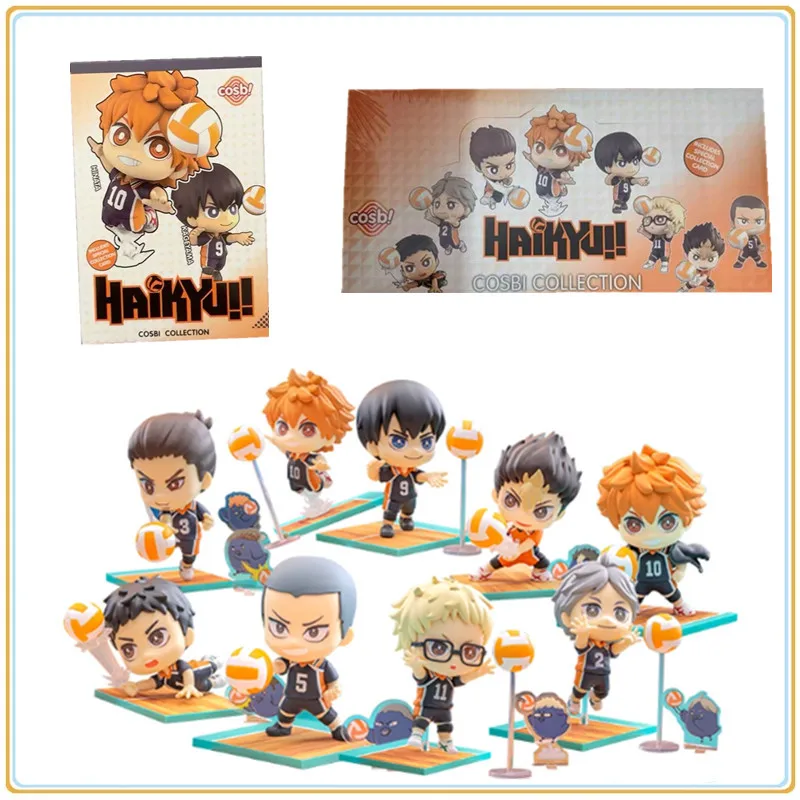 

В наличии оригинальный BANDAI Haikyuu!! Hinata Shoyo COSBI слепая коробка мини-коллекционная кукла аниме персонаж модель коллекция игрушки подарок