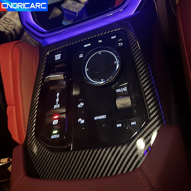 

Center Console Gear Shift Frame Decoration Cover Trim For BMW X3 G45 2025 Carbon Fiber Color Car Styling Interior Accessories