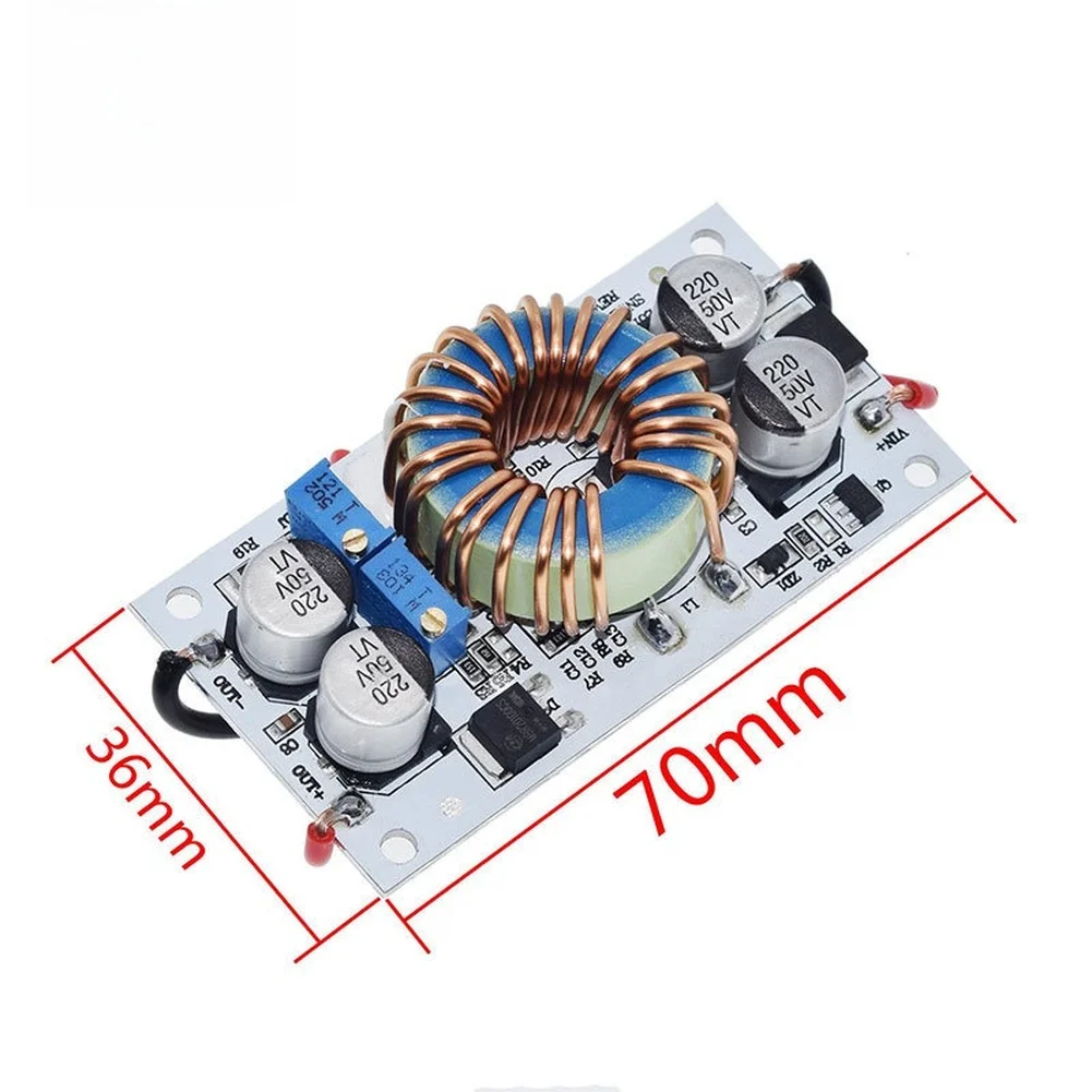 Aluminum Mounted 250W Boost Converter Module Input DC 10-40V Output DC 10-50V Adjustable for LED Lighting Automotive Laptop