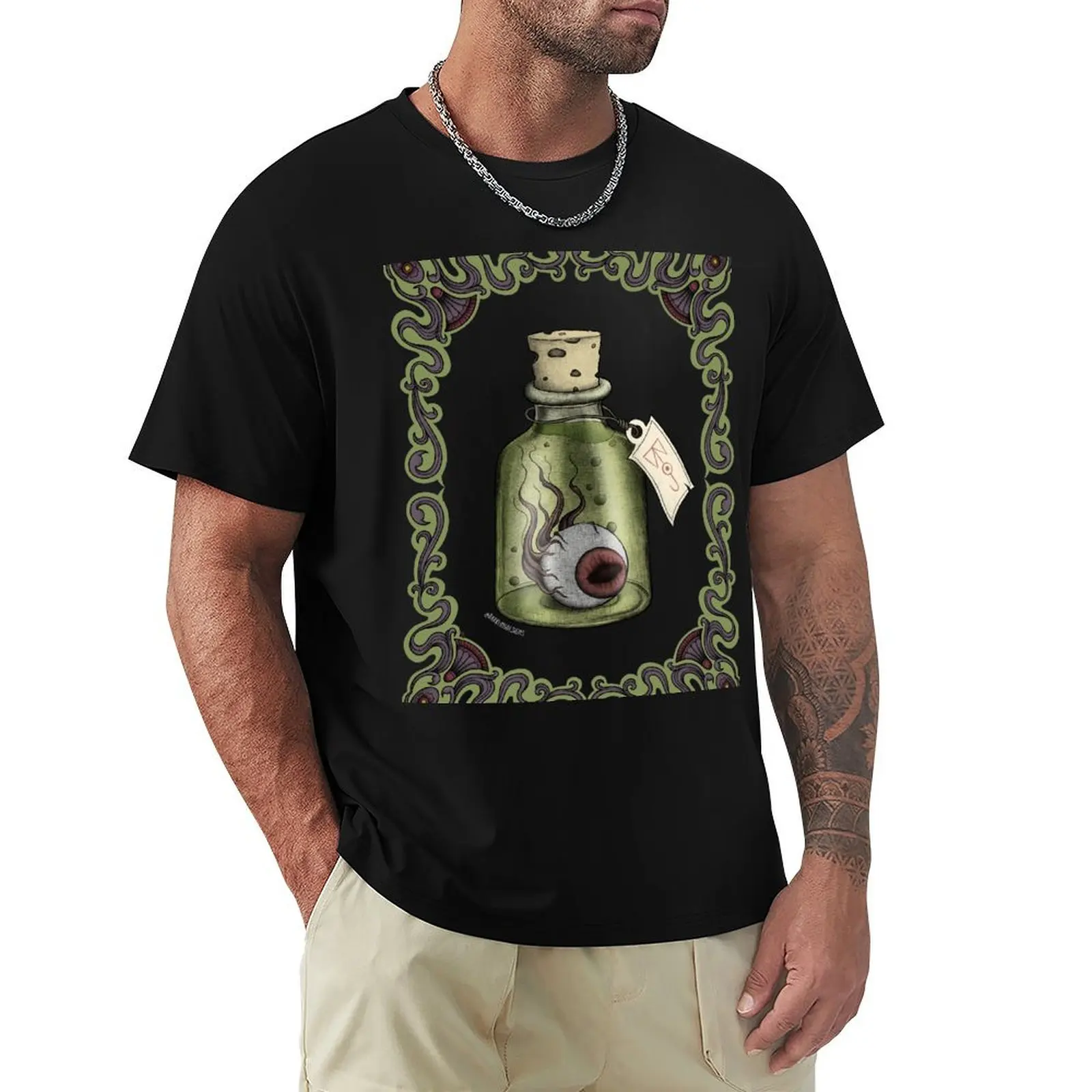 

Eyeball in a Jar T-Shirt man clothes anime t shirts vintage anime shirt designer t shirt men