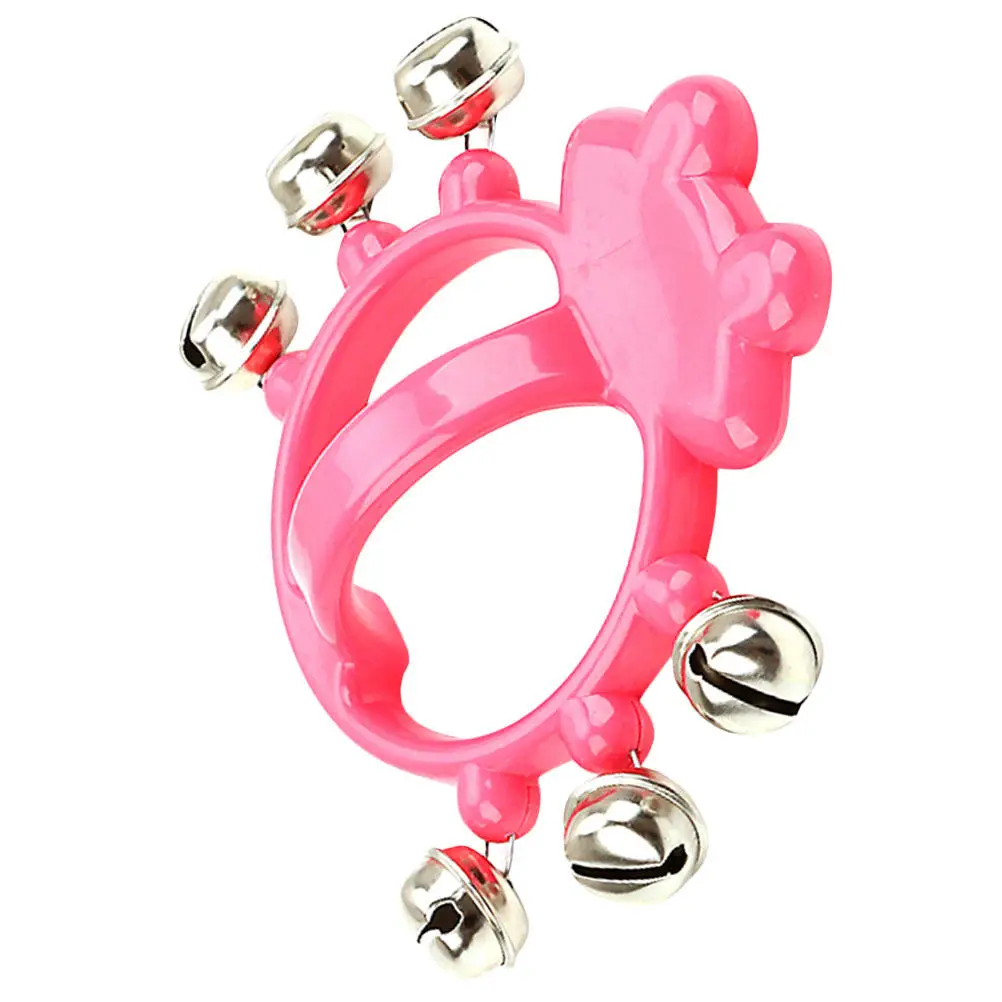 

Handheld Tambourine for Kids Durable Safe Material Cartoon Shape Musical Instrument for Childrens Development Tambourine