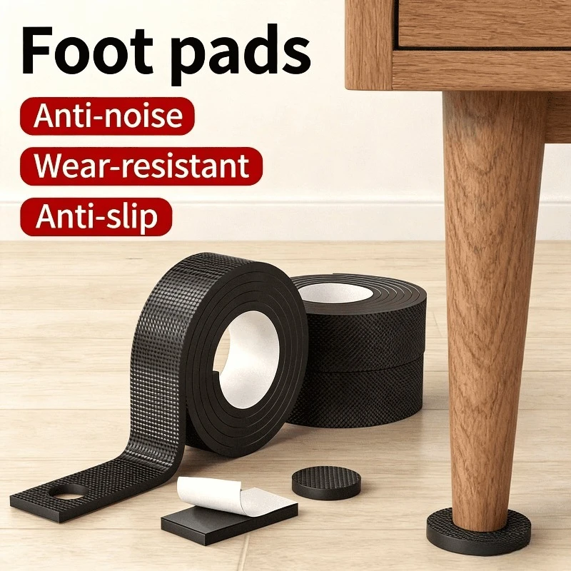 DIY Non Slip Furniture Pads Furniture Leg Height Adjustment Mute Mats Thick Non-Slip Pad Table Chair Foot Protection Pad