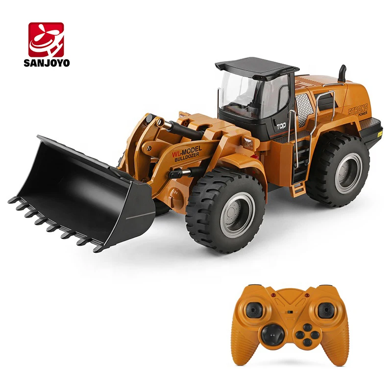 RC Wltoys 14800 جرافة 1/14 مقياس 2.4 جيجا هرتز الجبهة محمل البناء جرار سبيكة شاحنة التحكم عن بعد RC سيارة لعبة للأطفال