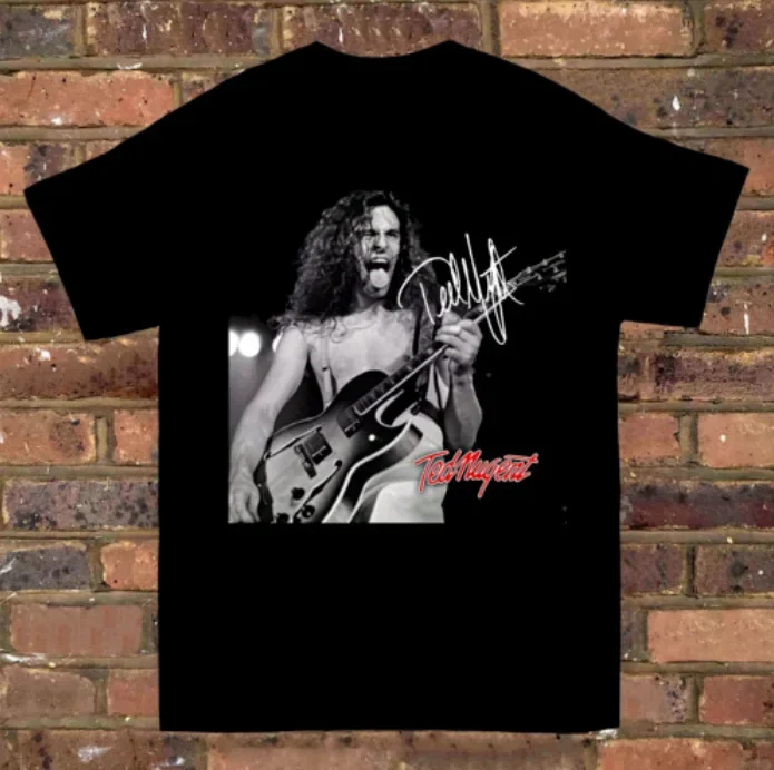 

Ted Nugent Short Sleeve Cotton T- Shirt Unisex Black All Size
