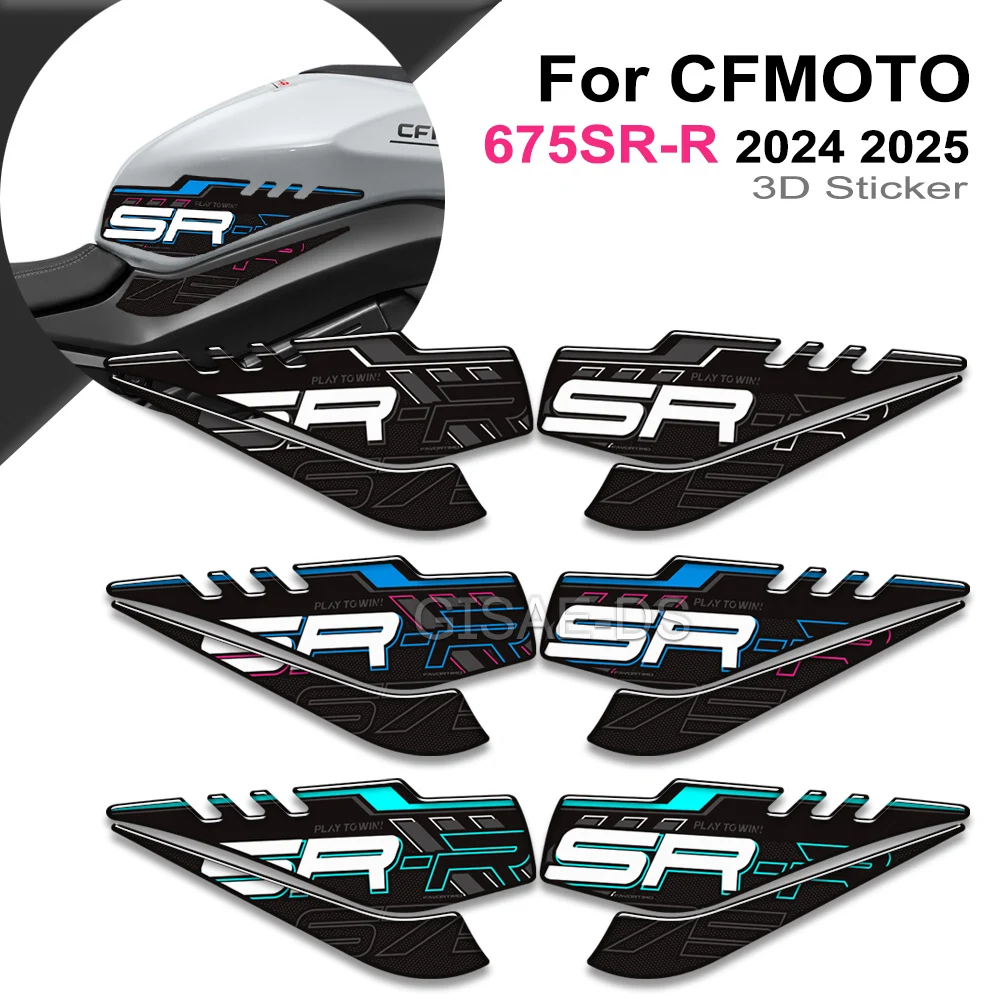 

For CFMOTO 675SRR 675SR-R 675 SR R 675SR 2024 2025 Motorcycle Fuel Tank Side Anti Slip Protection Pad Knee Grip Stickers