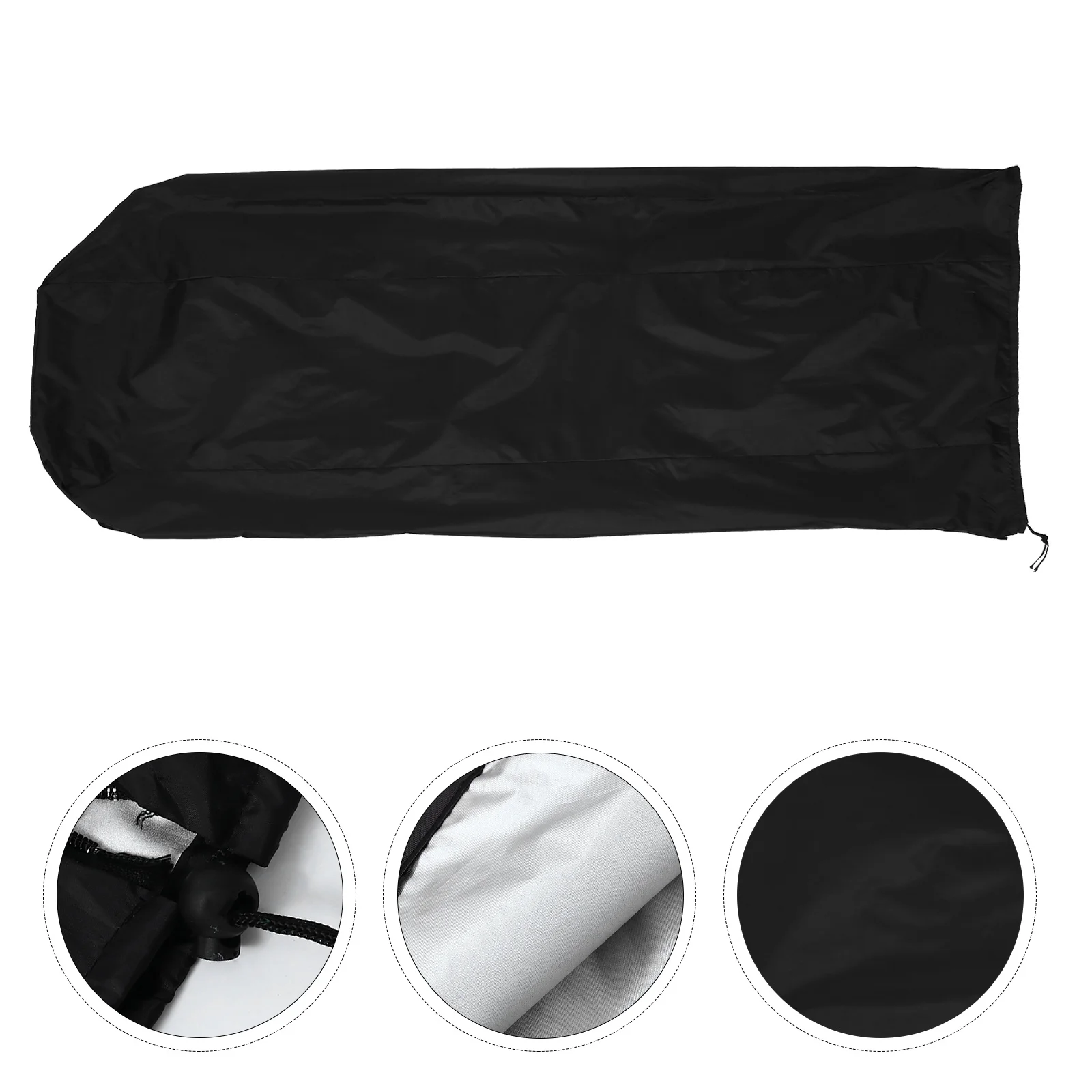 

1pc Rotary Washing Line Cover 210D Oxford Cloth Waterproof Dust-Proof Heavy Duty Zip Draw String Base For Umbrella Drying Rack