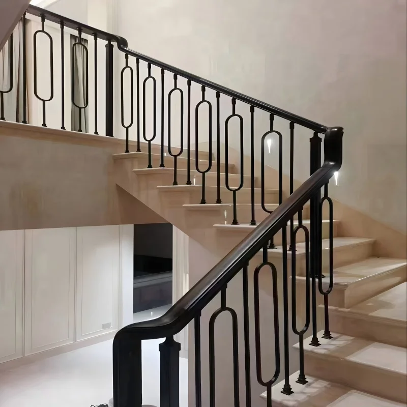 التخصيص درابزين الدرج الحديث درابزين الدرج الحديث درابزين الدرج مربع الصلب الملحقات