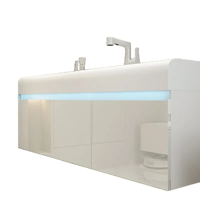 Countertop Integrated Bathroom Cabinet Ceramic Integrated Basin Bathroom Washbasin